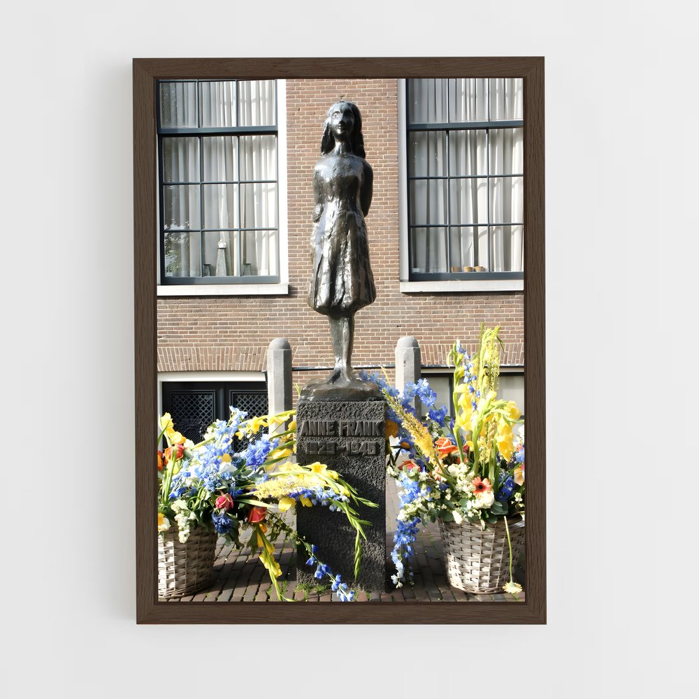 ap-anne frank house-1 cadre Bois foncé