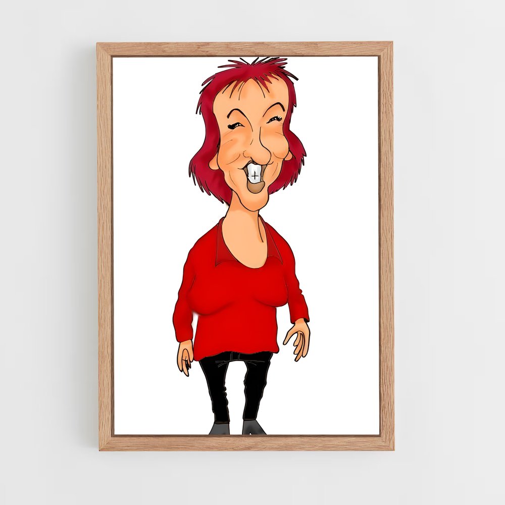 ap-anne roumanoff-4 cadre Bois clair