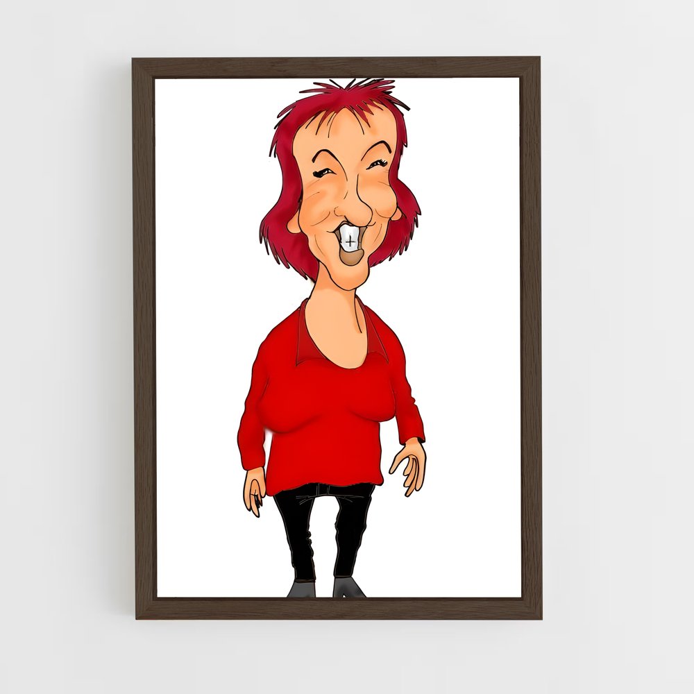 ap-anne roumanoff-4 cadre Bois foncé