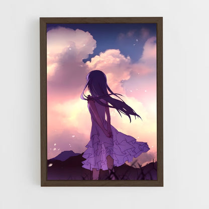 ap-anohana-12 cadre Bois foncé