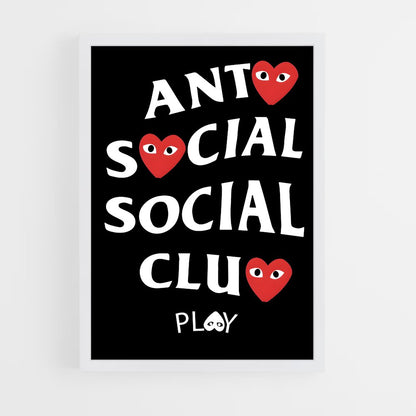 ap-anti social social club-5 cadre Blanc