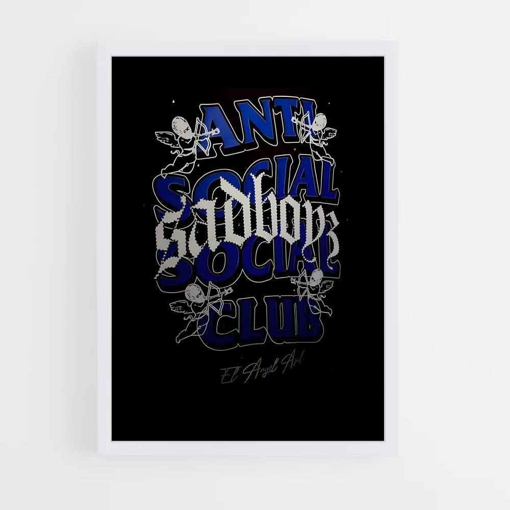 ap-anti social social club-7 cadre Blanc