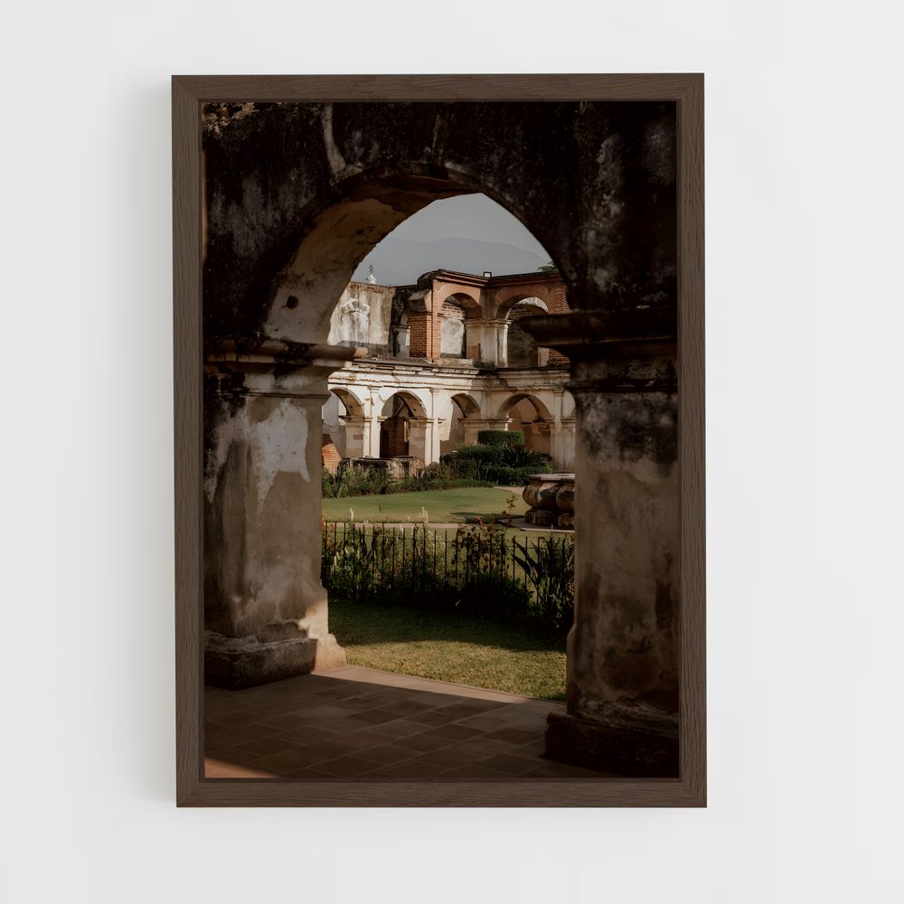 ap-antigua guatemala-1 cadre Bois foncé