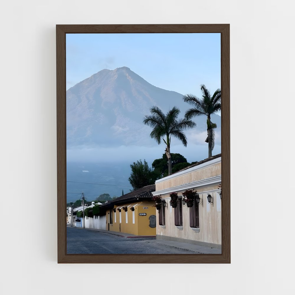 ap-antigua guatemala-5 cadre Bois foncé