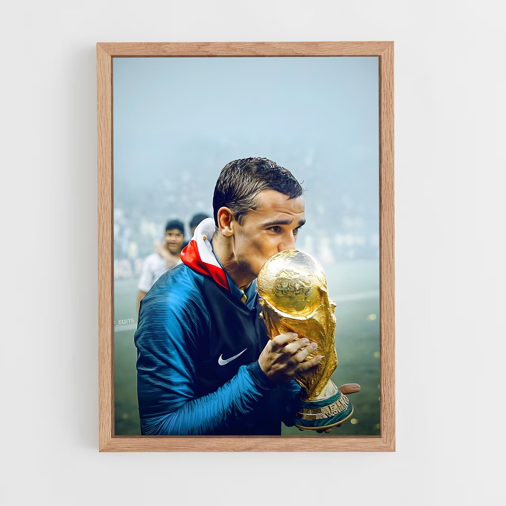 ap-antoine griezmann-7 cadre Bois clair
