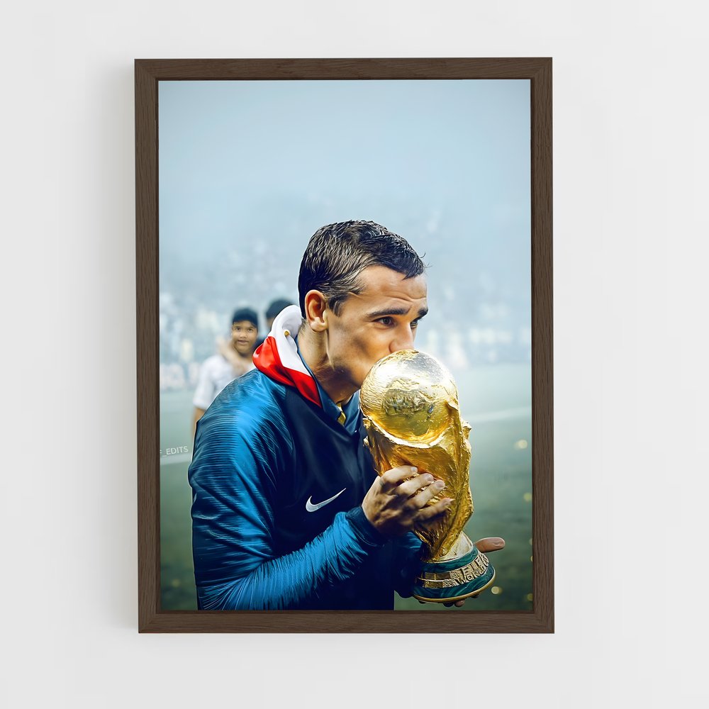 ap-antoine griezmann-7 cadre Bois foncé