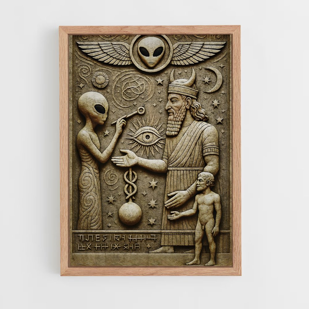 ap-anunnaki-1 cadre Bois clair