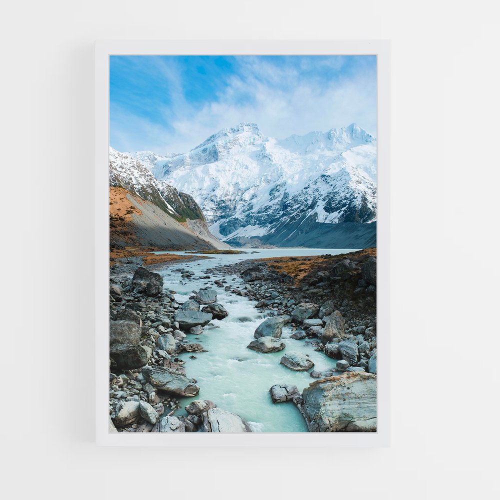 ap-aoraki mount cook-1 cadre Blanc