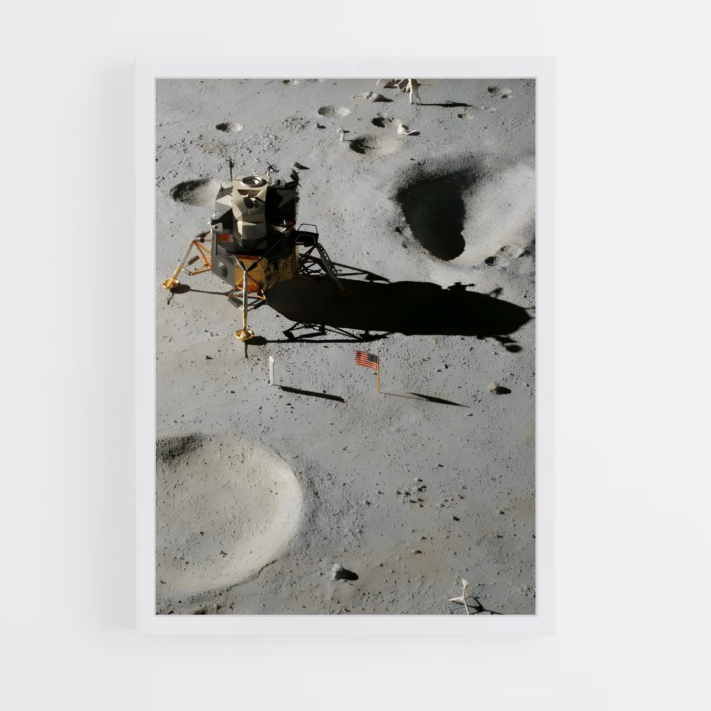 ap-apollo missions-2 cadre Blanc