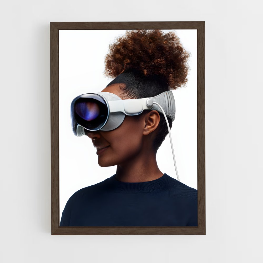 ap-apple vision pro-2 cadre Bois foncé