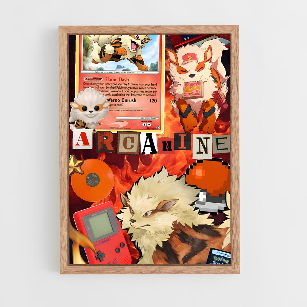 ap-arcanine-3 cadre Bois clair