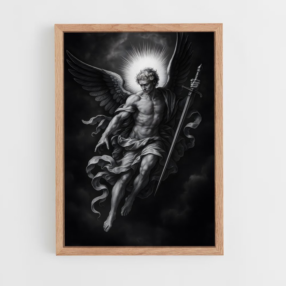 ap-archangel michael-1 cadre Bois clair