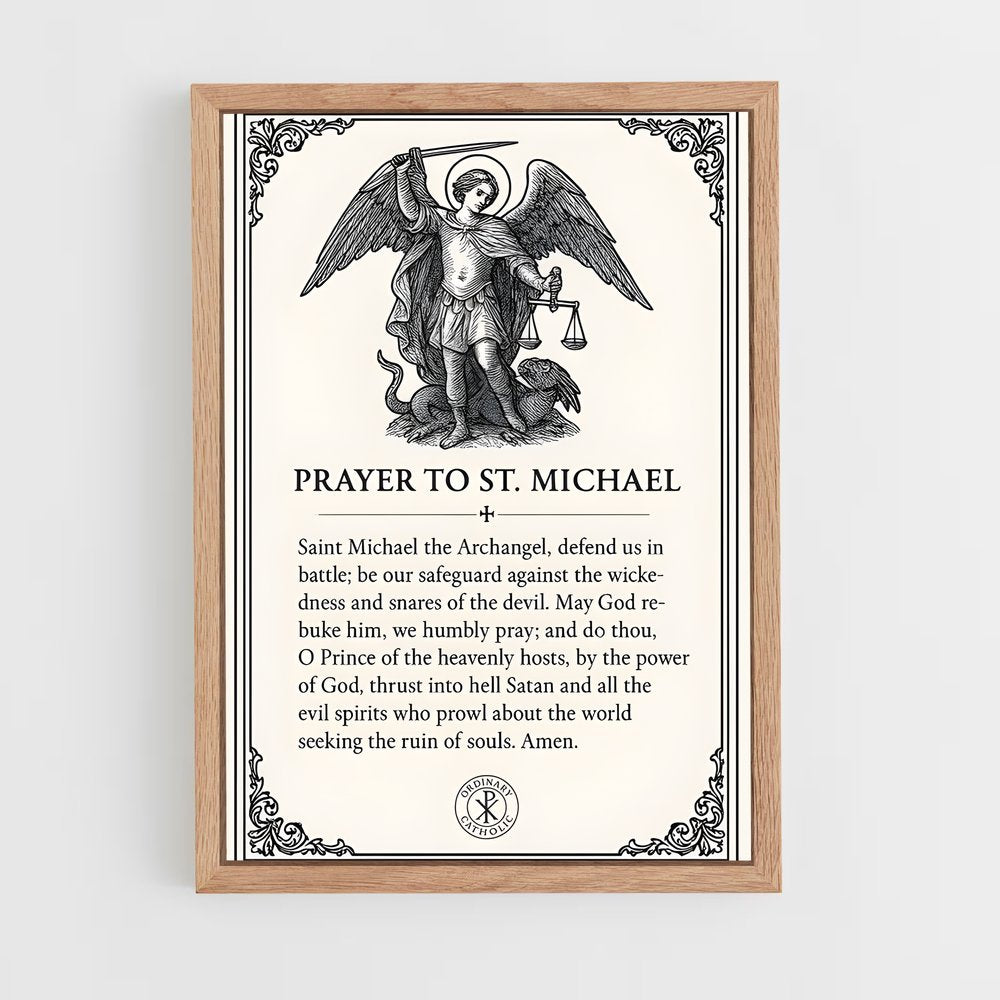 ap-archangel michael-3 cadre Bois clair