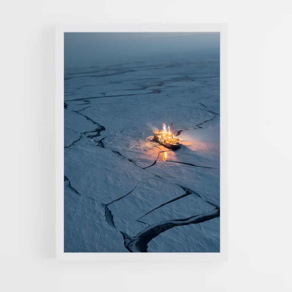 ap-arctic ice-6 cadre Blanc