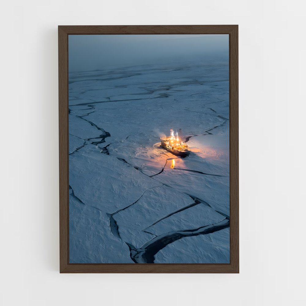 ap-arctic ice-6 cadre Bois foncé