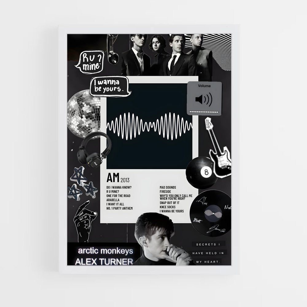 ap-arctic monkeys-3 cadre Blanc
