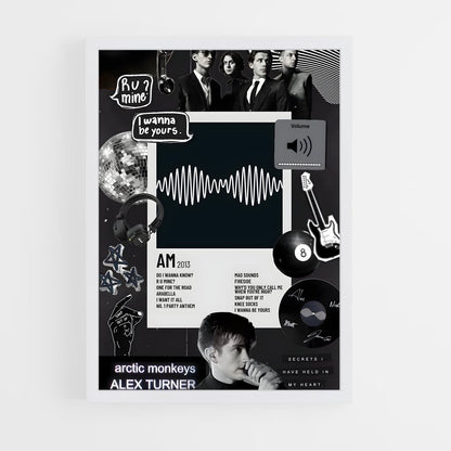 ap-arctic monkeys-3 cadre Blanc