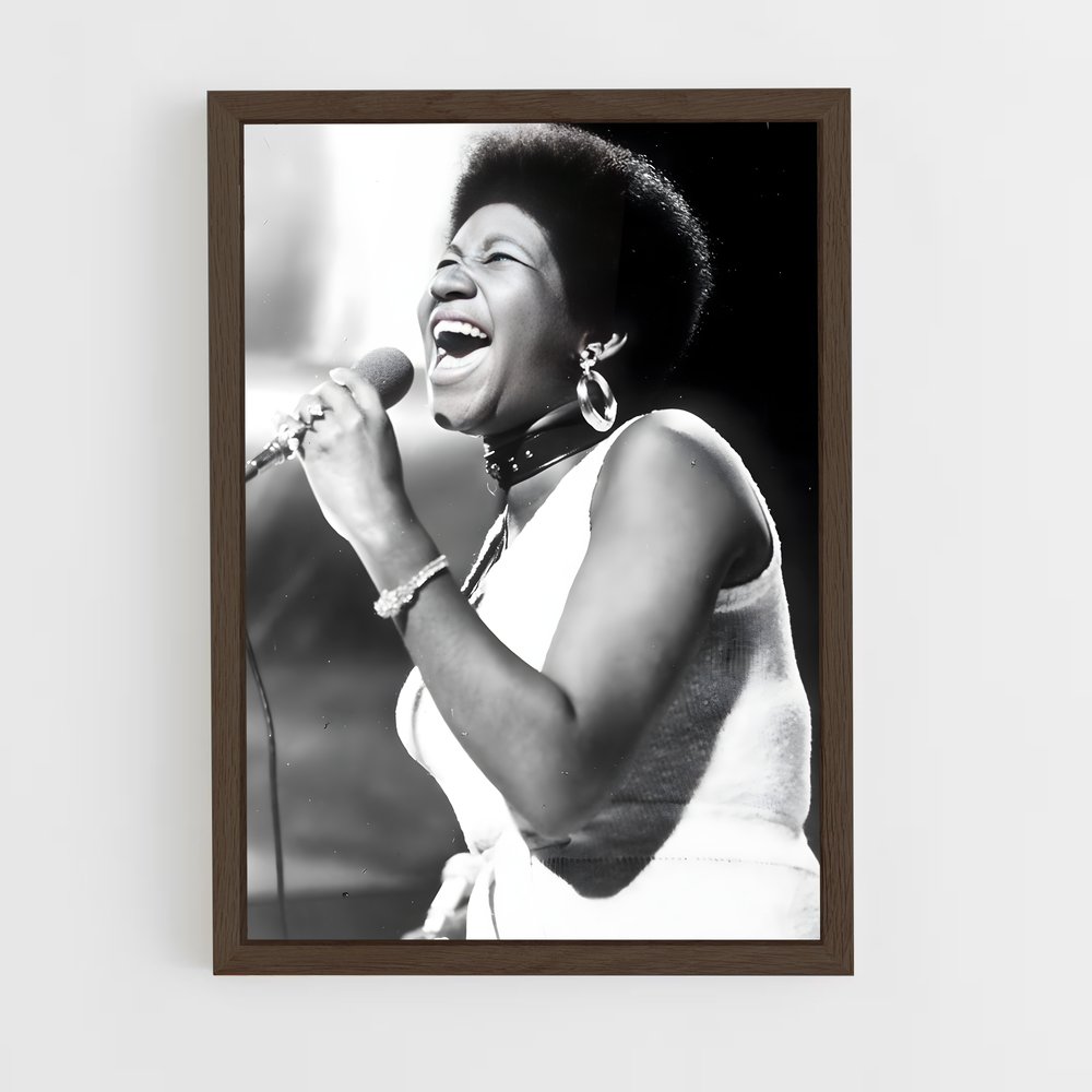 ap-aretha franklin-1 cadre Bois foncé