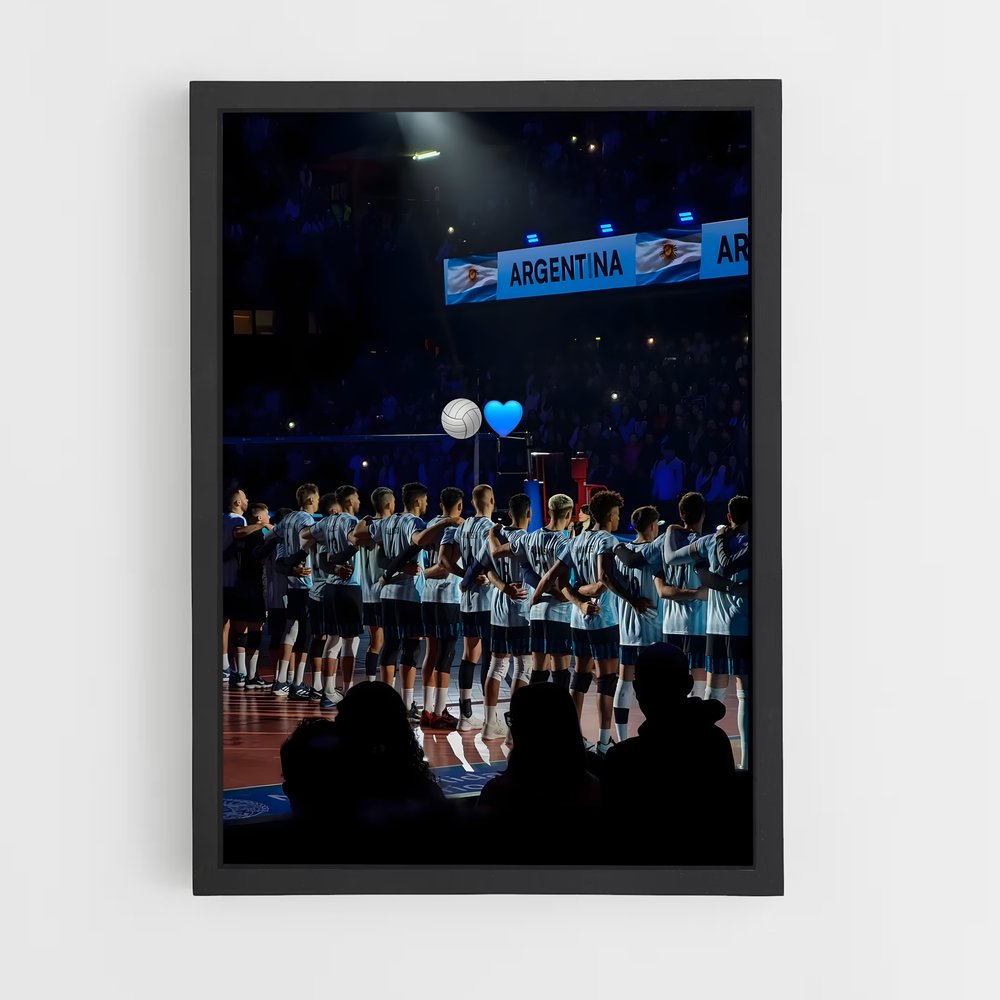 ap-argentina national volleyball team-1 cadre Noir