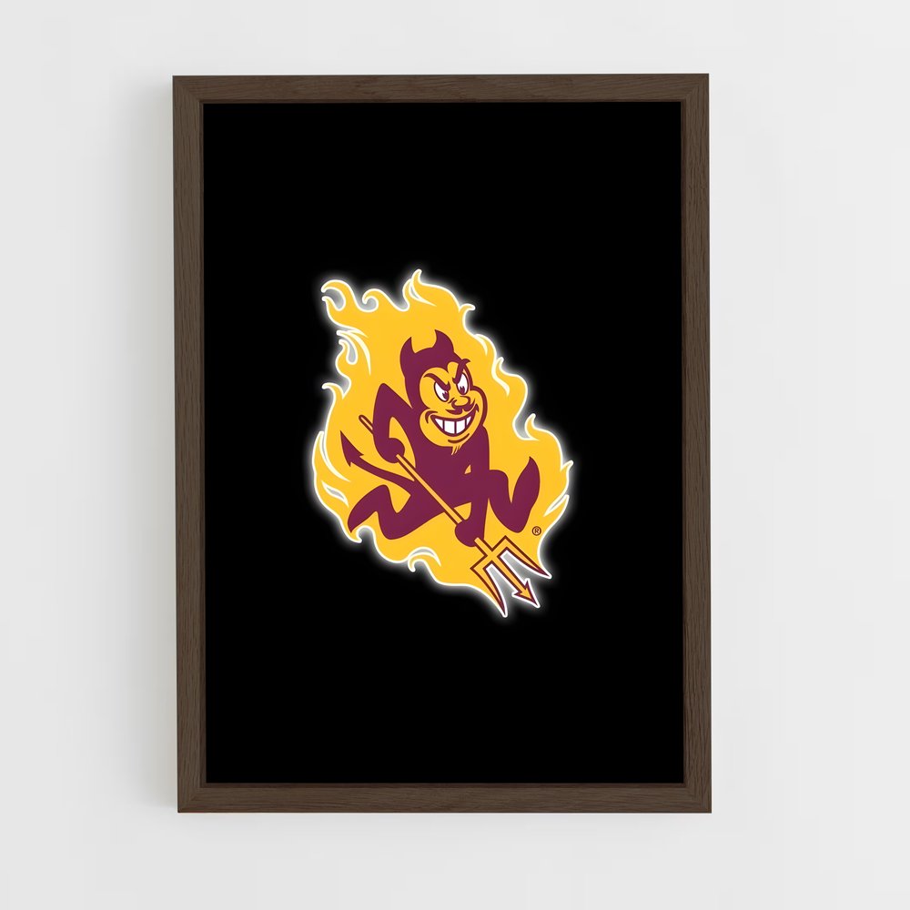 ap-arizona state sun devils-3 cadre Bois foncé