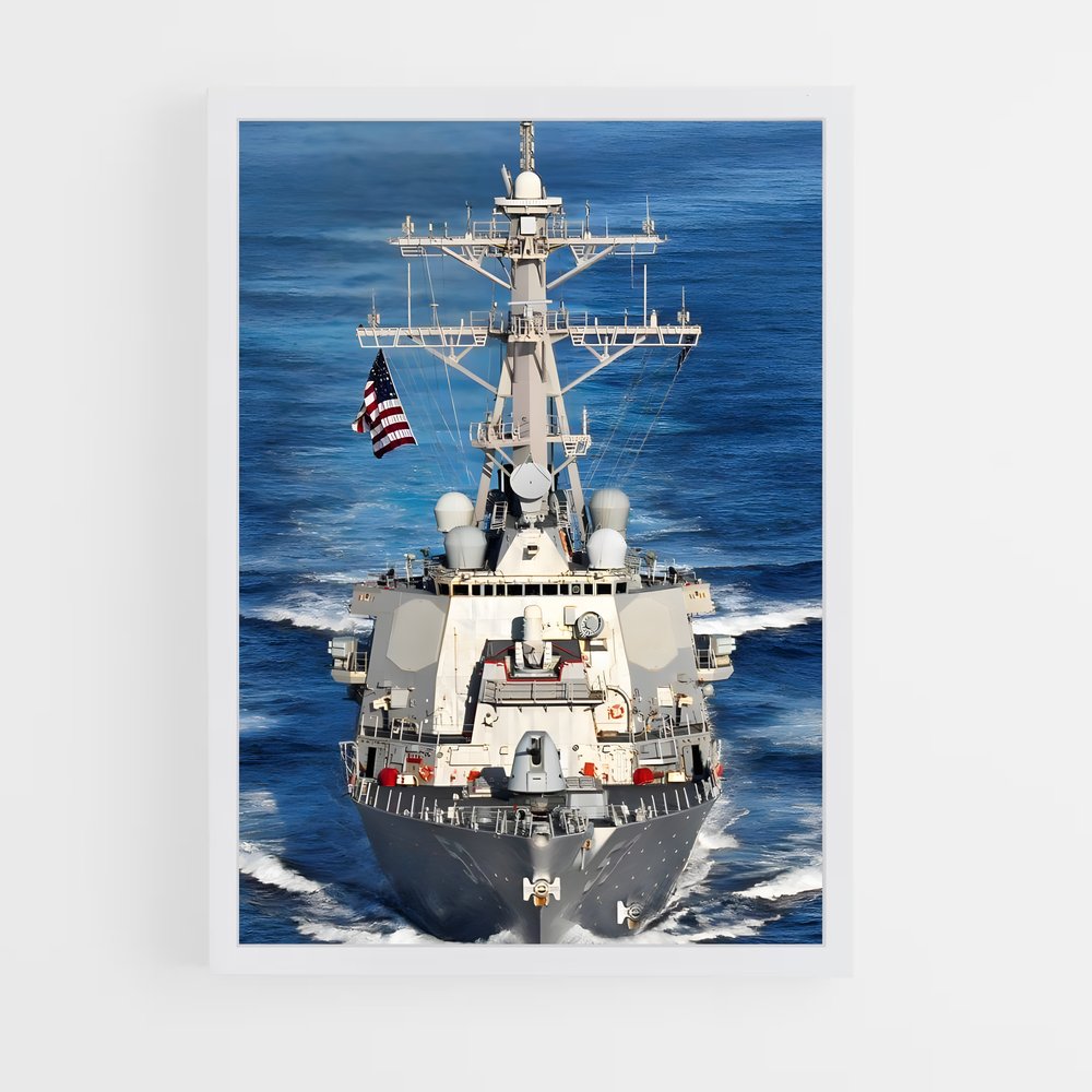 ap-arleigh burke class-4 cadre Blanc