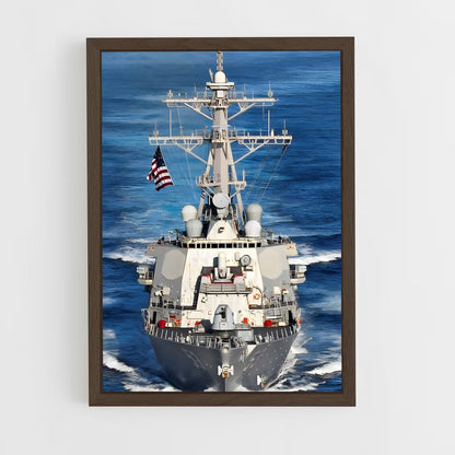 ap-arleigh burke class-4 cadre Bois foncé