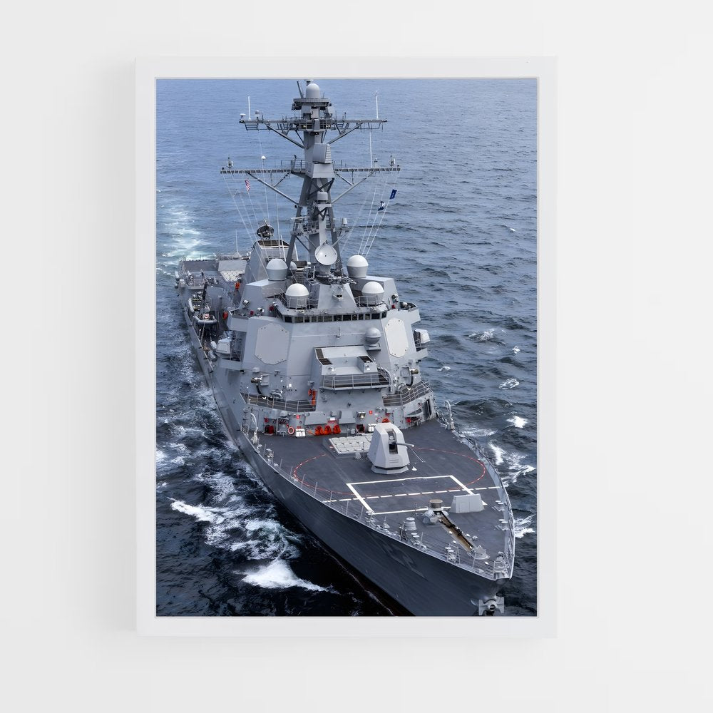 ap-arleigh burke class-5 cadre Blanc