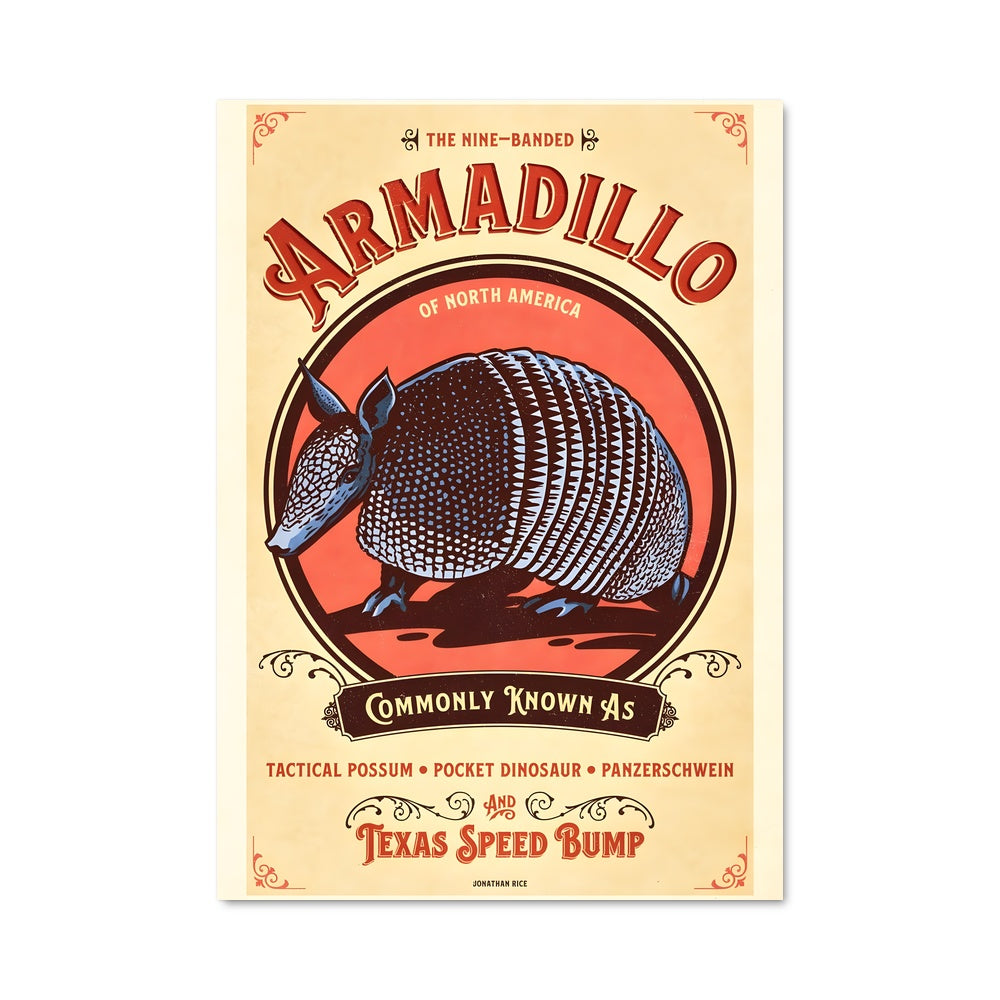 Poster Texas Armadillo Adventure