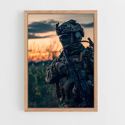 ap-army soldier-2 cadre Bois clair