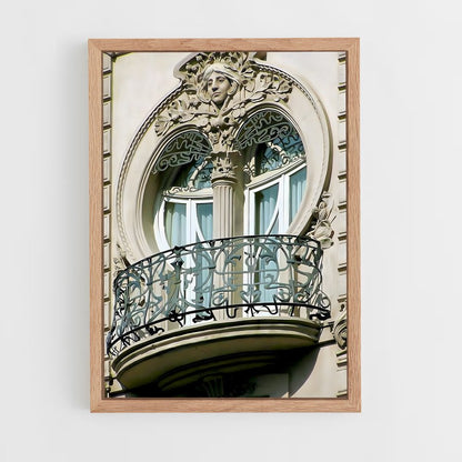 ap-art deco architecture-6 cadre Bois clair