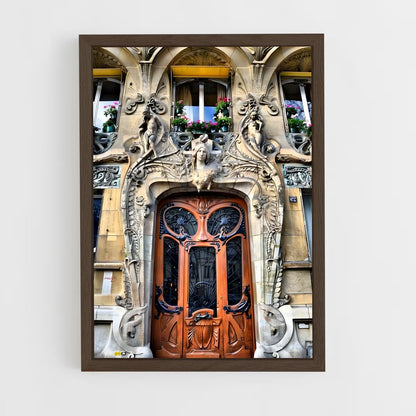 ap-art nouveau architecture-10 cadre Bois foncé