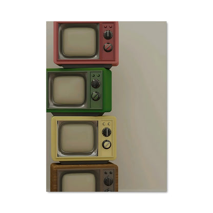 Poster Télévision Empilée