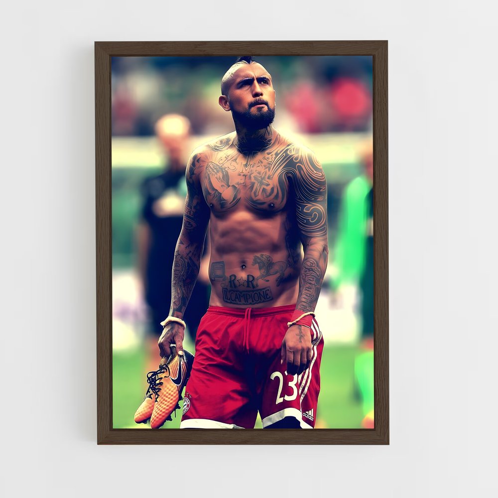 ap-arturo vidal-2 cadre Bois foncé