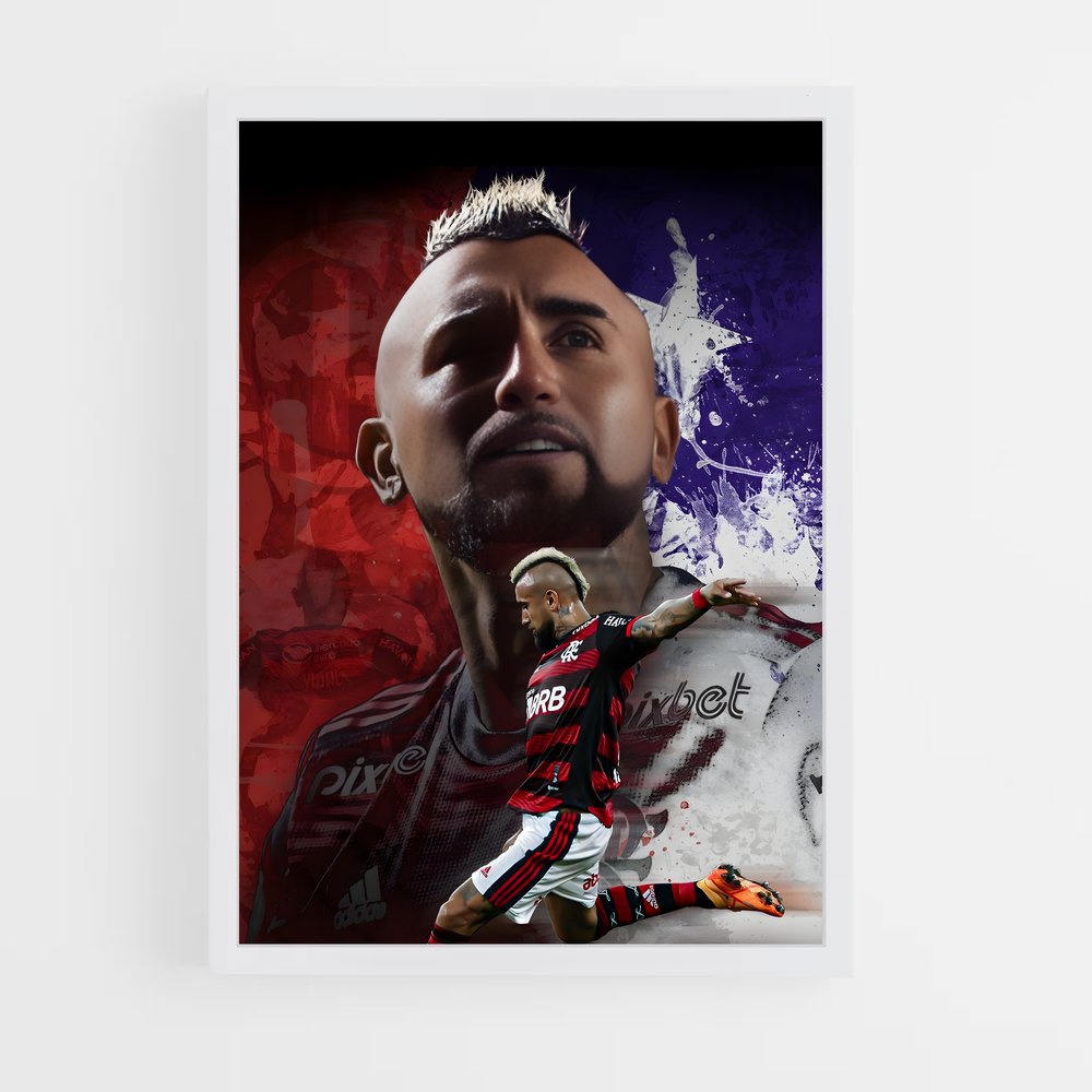ap-arturo vidal-3 cadre Blanc