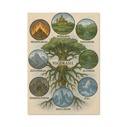 Poster Les Arbres d'Asgard