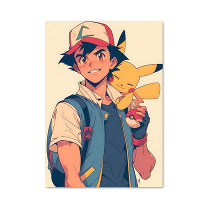 Poster Ash et Pikachu en Mission