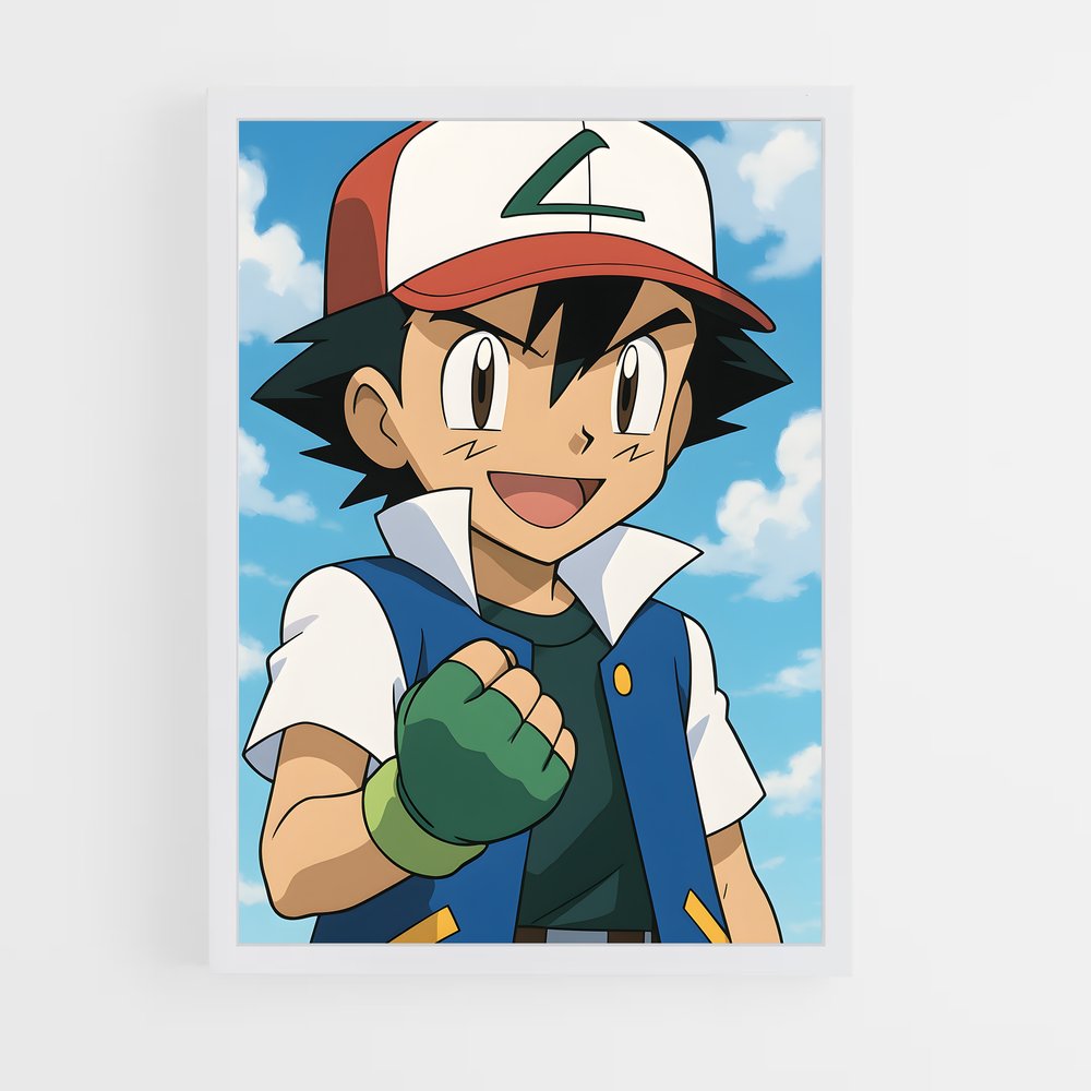 ap-ash ketchum-1 cadre Blanc