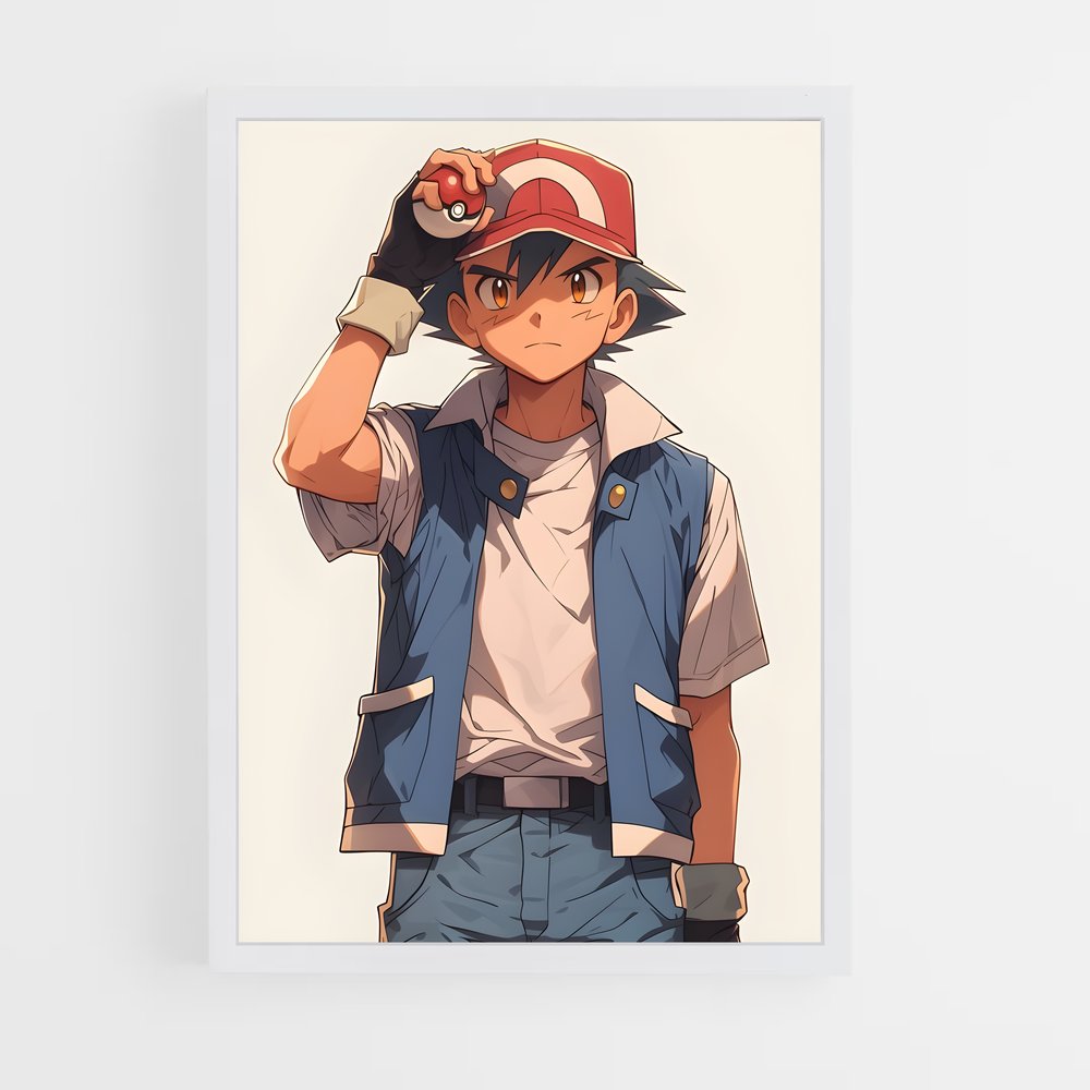 ap-ash ketchum-2 cadre Blanc