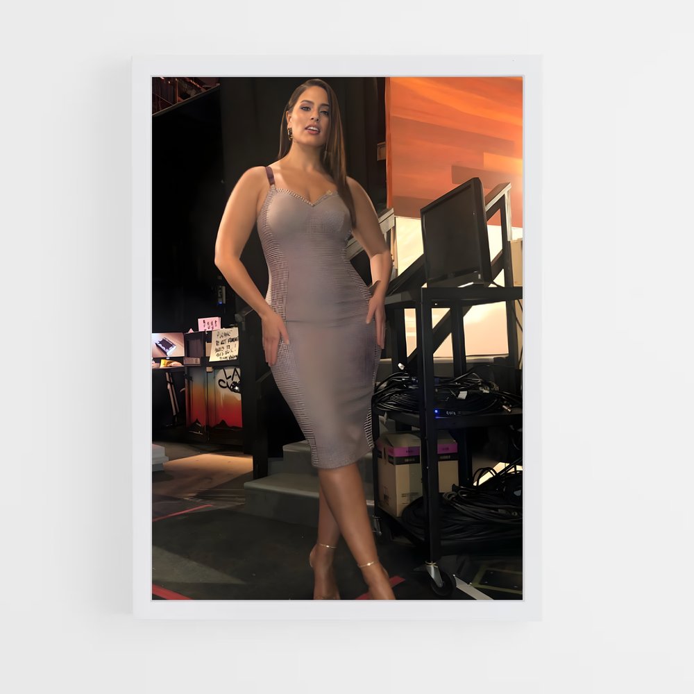 ap-ashley graham-6 cadre Blanc