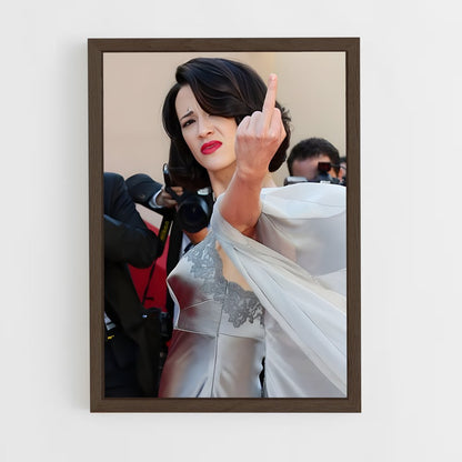ap-asia argento-10 cadre Bois foncé