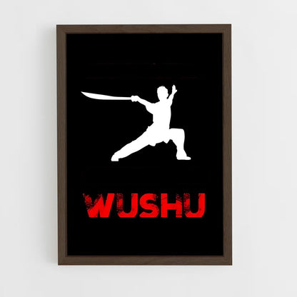 ap-asian games wushu-2 cadre Bois foncé