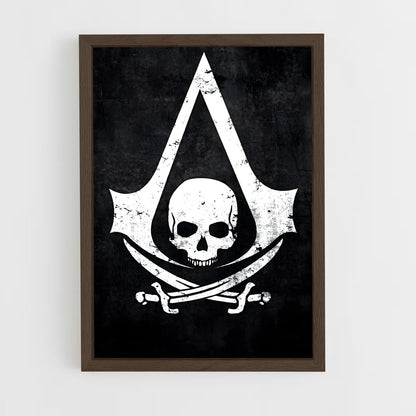 ap-assassins creed-10 cadre Bois foncé