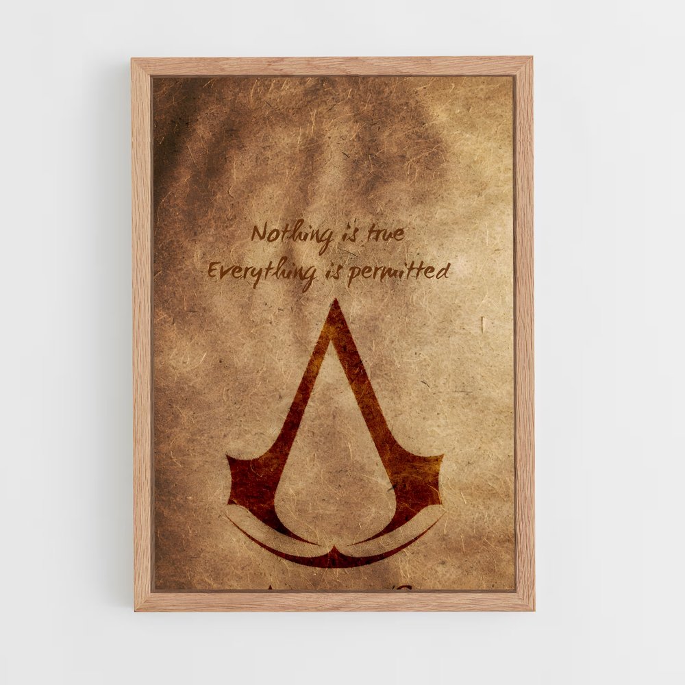 ap-assassins creed-11 cadre Bois clair