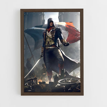 ap-assassins creed-16 cadre Bois foncé
