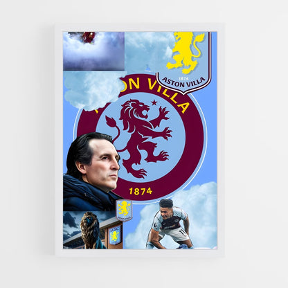ap-aston villa fc-8 cadre Blanc