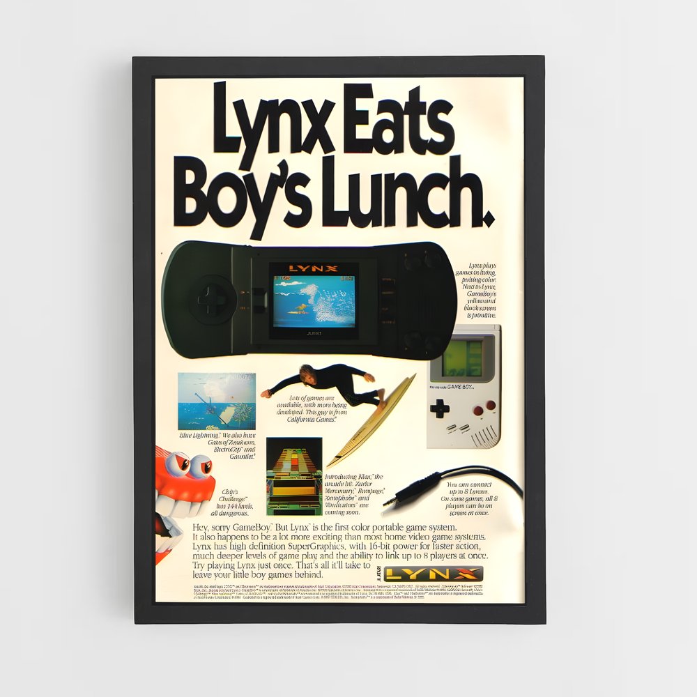 ap-atari lynx-1 cadre Noir