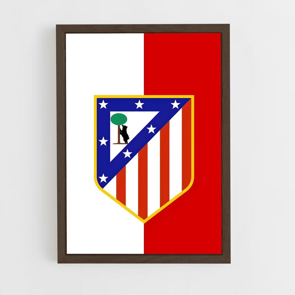 ap-atletico madrid cf-2 cadre Bois foncé