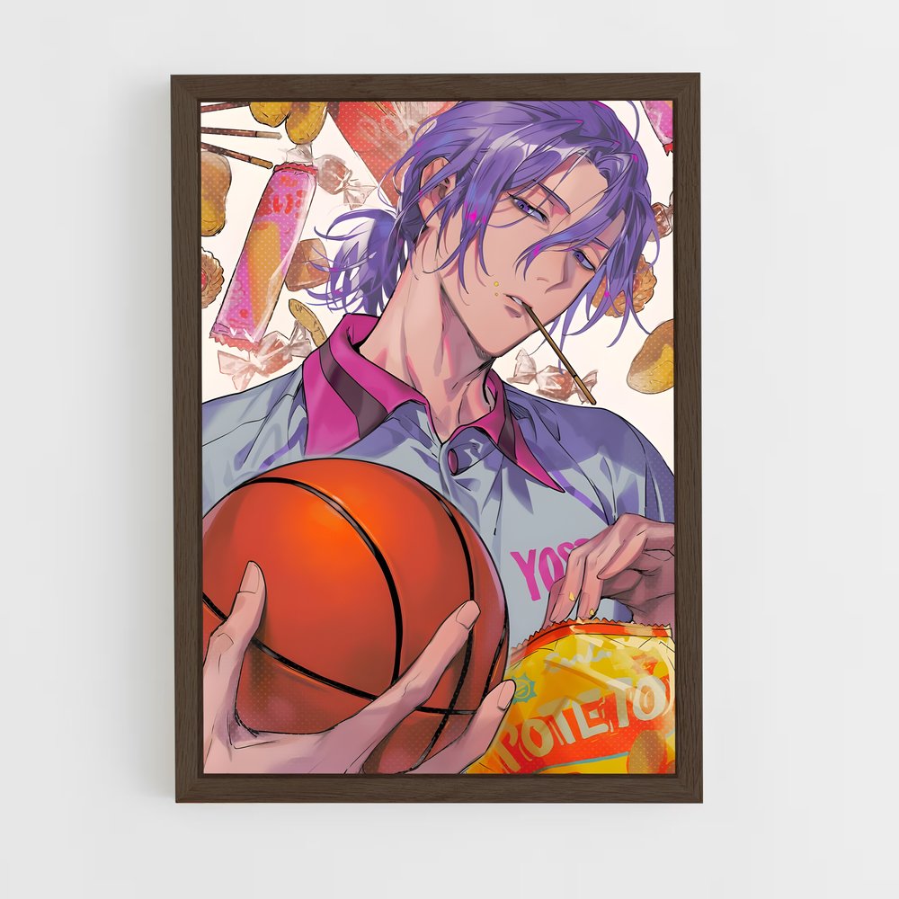 ap-atsushi murasakibara-1 cadre Bois foncé