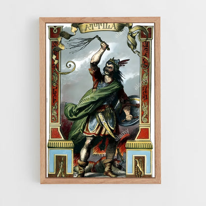 ap-attila the hun-4 cadre Bois clair