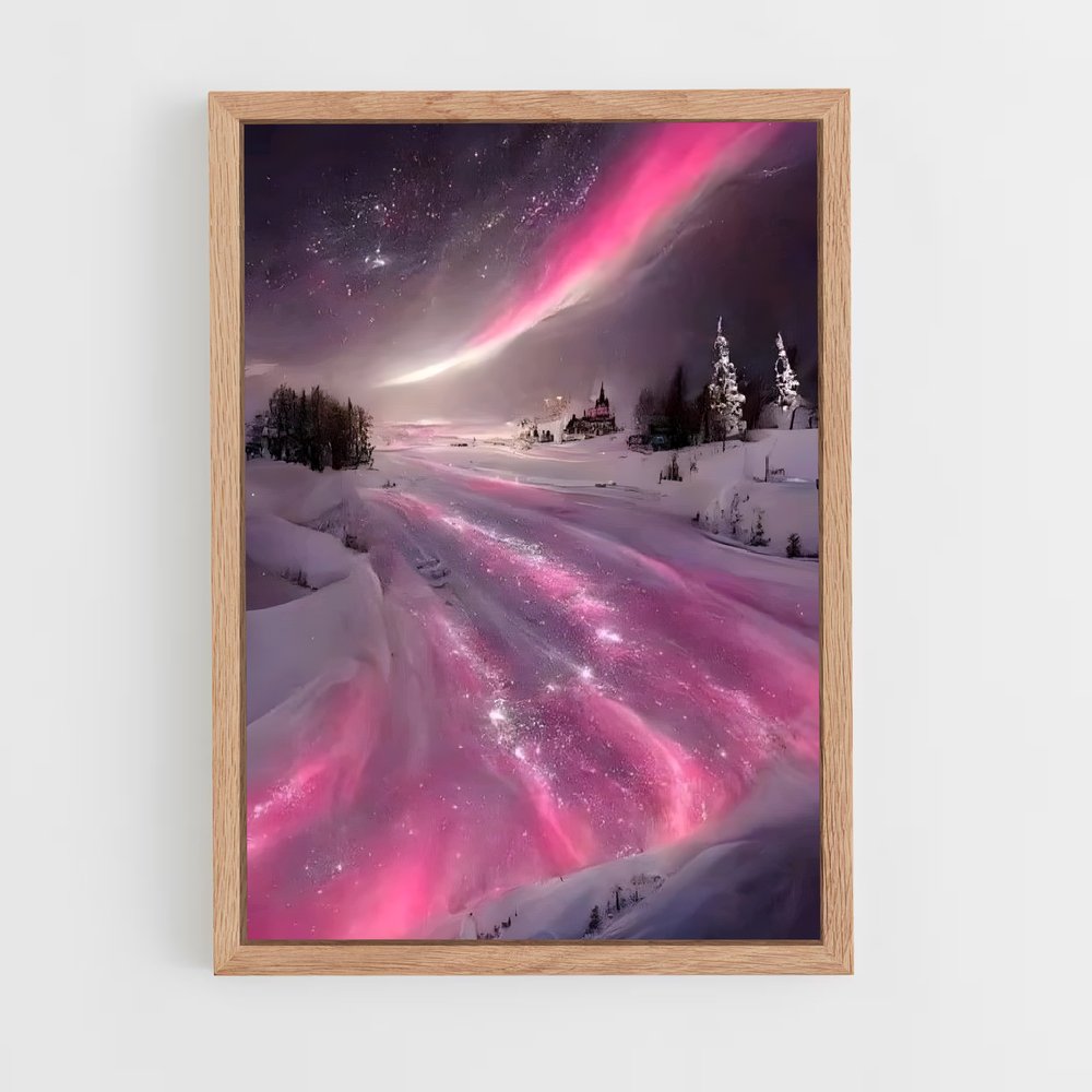 ap-aurora borealis-11 cadre Bois clair